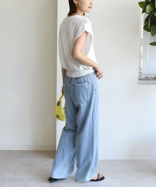 SHIPS / シップス ニット・セーター | 〈手洗い可能〉ポリエステル 麻 スキッパー プルオーバー | 詳細28