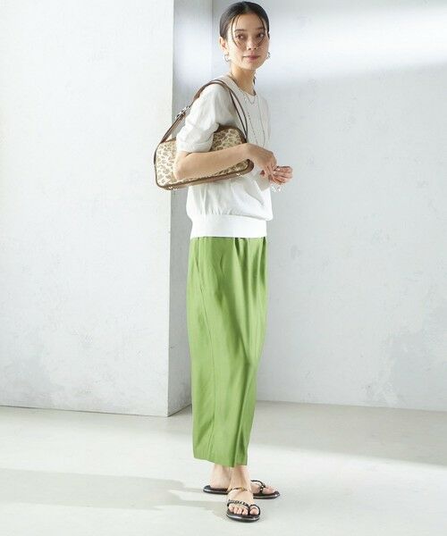 SHIPS / シップス ニット・セーター | 〈接触冷感 / 手洗い可能〉アイスコットン ショート スリーブ プルオーバー | 詳細15