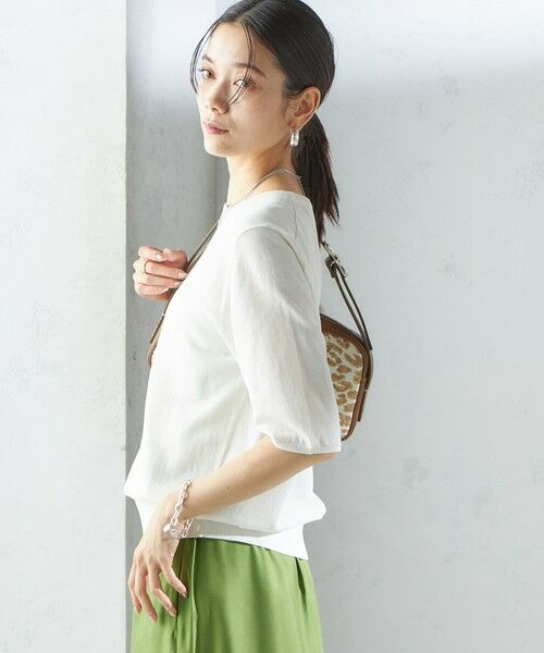 SHIPS / シップス ニット・セーター | 〈接触冷感 / 手洗い可能〉アイスコットン ショート スリーブ プルオーバー | 詳細19