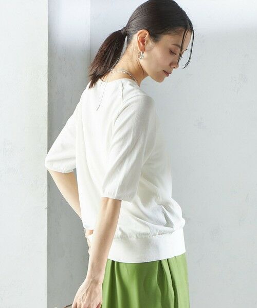 SHIPS / シップス ニット・セーター | 〈接触冷感 / 手洗い可能〉アイスコットン ショート スリーブ プルオーバー | 詳細21