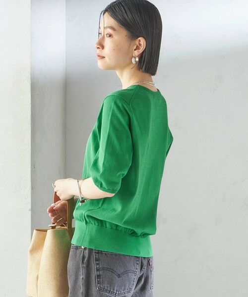 SHIPS / シップス ニット・セーター | 〈接触冷感 / 手洗い可能〉アイスコットン ショート スリーブ プルオーバー | 詳細30