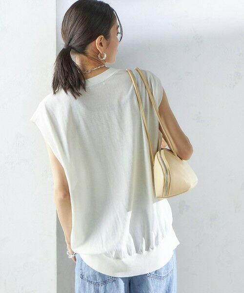 SHIPS / シップス ベスト | 〈接触冷感 / 手洗い可能〉アイスコットン フレンチ スリーブ ジレ カーディガン | 詳細20