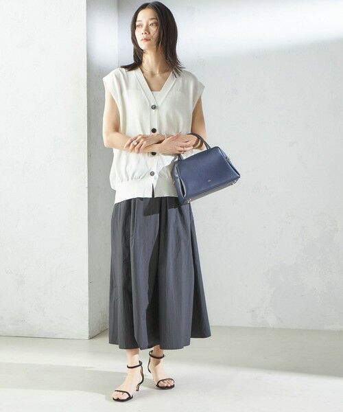 SHIPS / シップス ベスト | 〈接触冷感 / 手洗い可能〉アイスコットン フレンチ スリーブ ジレ カーディガン | 詳細22