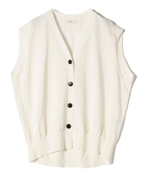 SHIPS / シップス ベスト | 〈接触冷感 / 手洗い可能〉アイスコットン フレンチ スリーブ ジレ カーディガン | 詳細24
