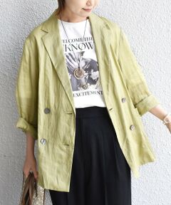 SHIPS / シップス テーラードジャケット | 〈手洗い可能〉ラミー 4 シアー ジャケット