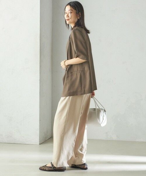 SHIPS / シップス テーラードジャケット | 〈手洗い可能〉ダブル 半袖 ジャケット | 詳細3