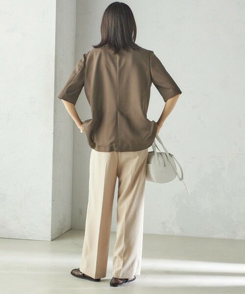 SHIPS / シップス テーラードジャケット | 〈手洗い可能〉ダブル 半袖 ジャケット | 詳細4