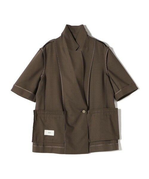 SHIPS / シップス テーラードジャケット | 〈手洗い可能〉ダブル 半袖 ジャケット | 詳細21