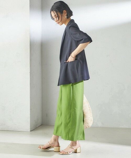 SHIPS / シップス テーラードジャケット | 〈手洗い可能〉ダブル 半袖 ジャケット | 詳細25