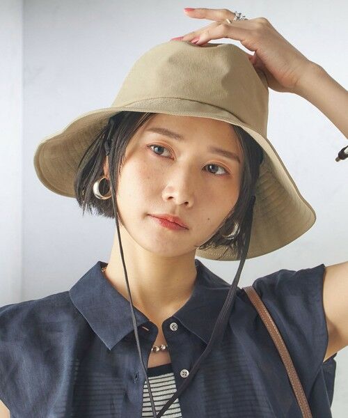 SHIPS for women/シップスウィメン Revis.:〈UVカット/撥水〉サファリ ハット ベージュ ONE SIZE SHIPS for women/シップスウィメン Revis.:〈UVカット/撥水〉サファリ ハット ベージュ ONE SIZE