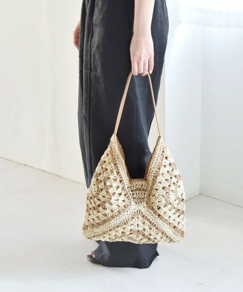 SHIPS / シップス トートバッグ | quaranciel: クロシェ デザイン ワンハンドル トートバッグ | 詳細4