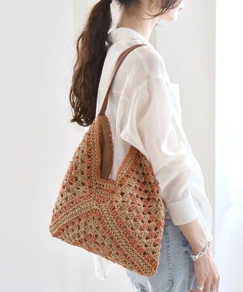 SHIPS / シップス トートバッグ | quaranciel: クロシェ デザイン ワンハンドル トートバッグ | 詳細12