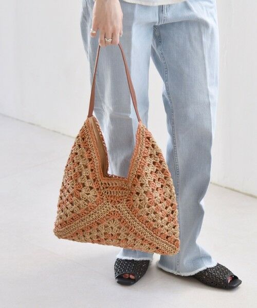 SHIPS / シップス トートバッグ | quaranciel: クロシェ デザイン ワンハンドル トートバッグ | 詳細15
