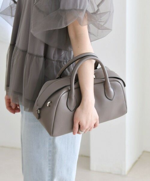 SHIPS / シップス ショルダーバッグ | quaranciel: ダブルジップ デザイン ボストン ショルダー バッグ | 詳細1