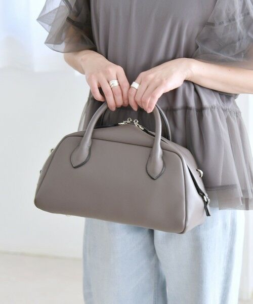 SHIPS / シップス ショルダーバッグ | quaranciel: ダブルジップ デザイン ボストン ショルダー バッグ | 詳細4