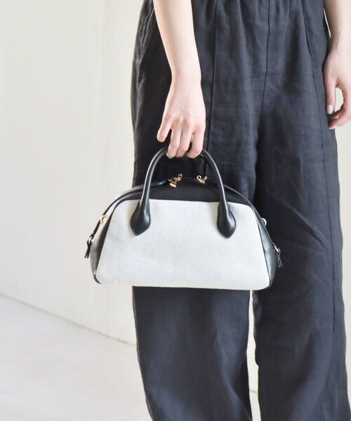 SHIPS / シップス ショルダーバッグ | quaranciel: ダブルジップ デザイン ボストン ショルダー バッグ | 詳細10