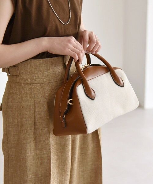 SHIPS / シップス ショルダーバッグ | quaranciel: ダブルジップ デザイン ボストン ショルダー バッグ | 詳細30