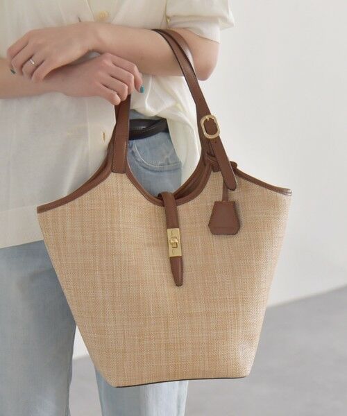 SHIPS / シップス トートバッグ | quaranciel: A4 メタル カゴ トートバッグ | 詳細13