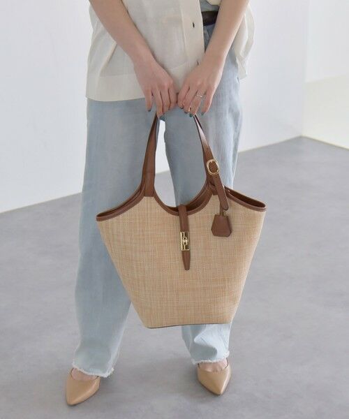 SHIPS / シップス トートバッグ | quaranciel: A4 メタル カゴ トートバッグ | 詳細14