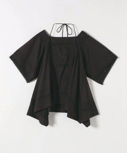 SHIPS / シップス シャツ・ブラウス | quaranciel:〈洗濯機可能〉コットン レース ライン スクエア ネック ブラウス | 詳細25