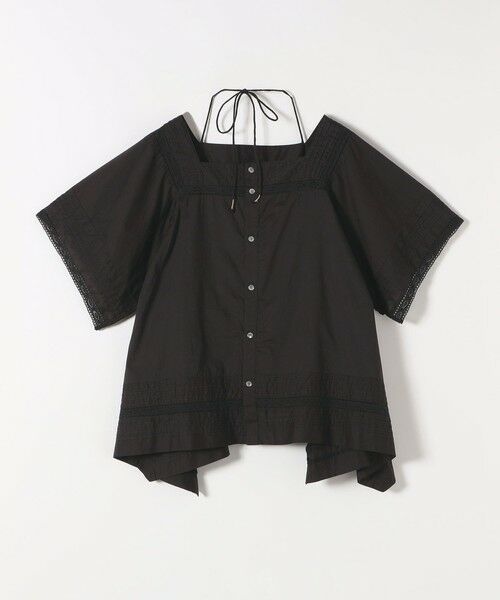 SHIPS / シップス シャツ・ブラウス | quaranciel:〈洗濯機可能〉コットン レース ライン スクエア ネック ブラウス | 詳細26