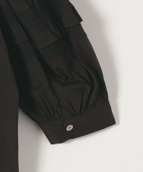 SHIPS / シップス シャツ・ブラウス | quaranciel:〈洗濯機可能〉コットン レース ライン フリル パフスリーブ ブラウス | 詳細26