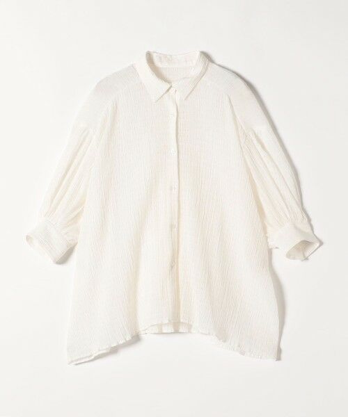 SHIPS / シップス シャツ・ブラウス | quaranciel :〈洗濯機可能〉シアー バンピー レギュラーカラー パフ シャツ ブラウス | 詳細16