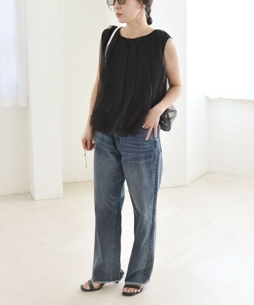 SHIPS / シップス Tシャツ | quaranciel:〈手洗い可能〉チュール バルーン ノースリーブ プルオーバー | 詳細22