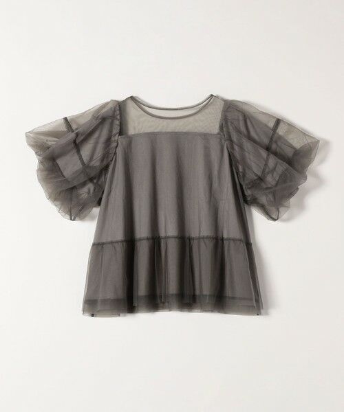 SHIPS / シップス カットソー | quaranciel:〈手洗い可能〉チュール パフスリーブ ドッキング プルオーバー | 詳細10
