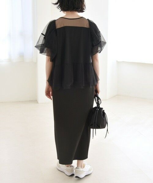 SHIPS / シップス カットソー | quaranciel:〈手洗い可能〉チュール パフスリーブ ドッキング プルオーバー | 詳細16