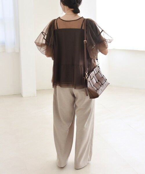 SHIPS / シップス カットソー | quaranciel:〈手洗い可能〉チュール パフスリーブ ドッキング プルオーバー | 詳細26