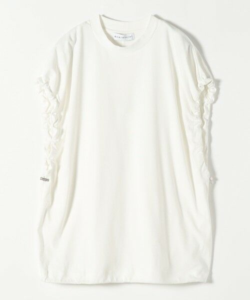 SHIPS / シップス Tシャツ | quaranciel:〈接触冷感/汗染み防止加工/洗濯機可能〉ドロスト ギャザー チュニック TEE | 詳細14