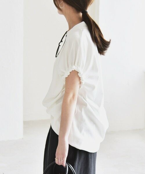 SHIPS / シップス Tシャツ | quaranciel:〈接触冷感/汗染み防止加工/洗濯機可能〉ドロスト ギャザー チュニック TEE | 詳細6