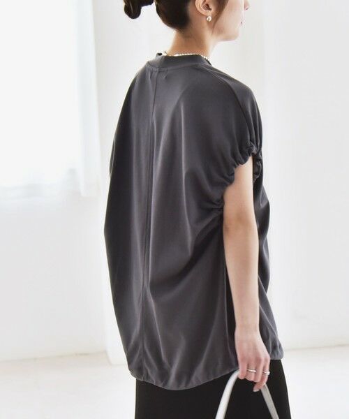 SHIPS / シップス Tシャツ | quaranciel:〈接触冷感/汗染み防止加工/洗濯機可能〉ドロスト ギャザー チュニック TEE | 詳細19