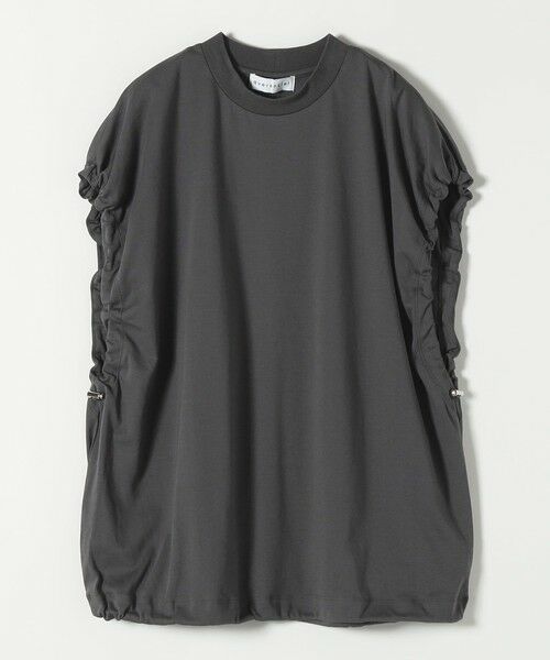 SHIPS / シップス Tシャツ | quaranciel:〈接触冷感/汗染み防止加工/洗濯機可能〉ドロスト ギャザー チュニック TEE | 詳細30