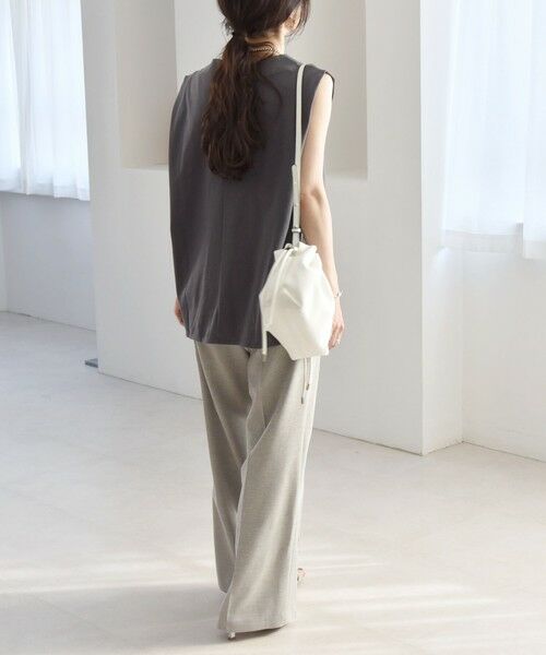 SHIPS / シップス Tシャツ | quaranciel:〈接触冷感/汗染み防止加工/洗濯機可能〉Vネック ノースリーブ プルオーバー | 詳細12