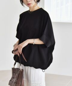 SHIPS / シップス Tシャツ | quaranciel:〈洗濯機可能〉ライト ポンチ ハーフスリーブ ドロスト ルーズ TEE