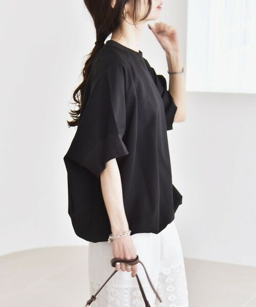 SHIPS / シップス Tシャツ | 《一部追加予約》quaranciel:〈洗濯機可能〉ライト ポンチ ハーフスリーブ ドロスト ルーズ TEE | 詳細29