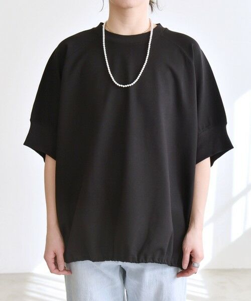 SHIPS / シップス Tシャツ | quaranciel:〈洗濯機可能〉ライト ポンチ ハーフスリーブ ドロスト ルーズ TEE | 詳細30