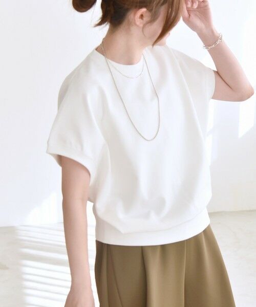 SHIPS / シップス Tシャツ | quaranciel:〈洗濯機可能〉ライト ポンチ コンパクト フレンチスリーブ TEE | 詳細11