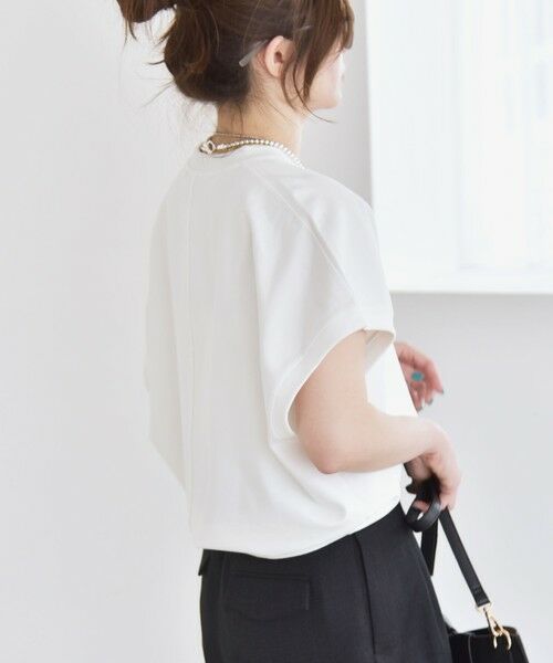 SHIPS / シップス Tシャツ | quaranciel:〈洗濯機可能〉ライト ポンチ コンパクト フレンチスリーブ TEE | 詳細5