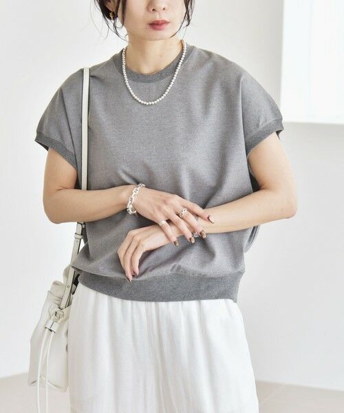 SHIPS / シップス Tシャツ | quaranciel:〈洗濯機可能〉ライト ポンチ コンパクト フレンチスリーブ TEE | 詳細17