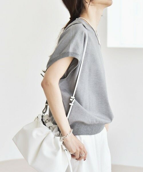 SHIPS / シップス Tシャツ | quaranciel:〈洗濯機可能〉ライト ポンチ コンパクト フレンチスリーブ TEE | 詳細18