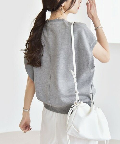 SHIPS / シップス Tシャツ | quaranciel:〈洗濯機可能〉ライト ポンチ コンパクト フレンチスリーブ TEE | 詳細19