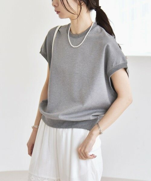 SHIPS / シップス Tシャツ | quaranciel:〈洗濯機可能〉ライト ポンチ コンパクト フレンチスリーブ TEE | 詳細20