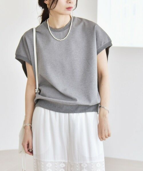 SHIPS / シップス Tシャツ | quaranciel:〈洗濯機可能〉ライト ポンチ コンパクト フレンチスリーブ TEE | 詳細22