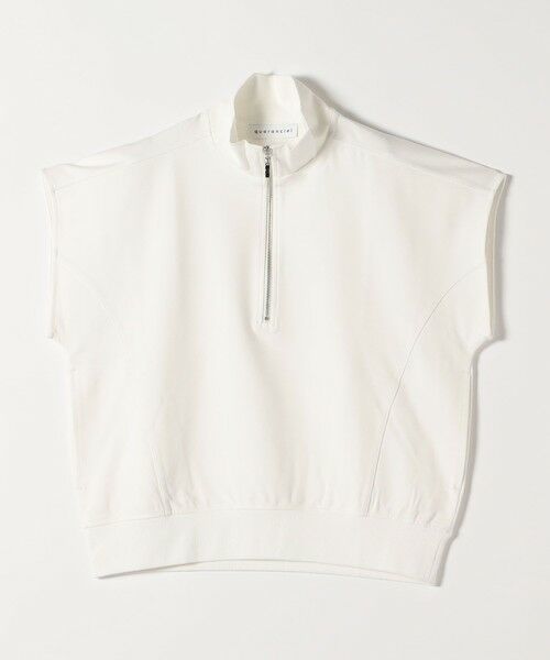 SHIPS / シップス Tシャツ | quaranciel:〈洗濯機可能〉ライト ポンチ ハーフジップ フレンチスリーブ TEE | 詳細8