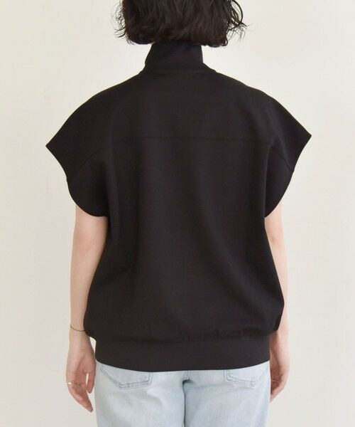 SHIPS / シップス Tシャツ | quaranciel:〈洗濯機可能〉ライト ポンチ ハーフジップ フレンチスリーブ TEE | 詳細21