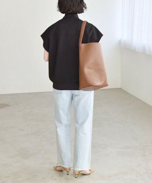 SHIPS / シップス Tシャツ | quaranciel:〈洗濯機可能〉ライト ポンチ ハーフジップ フレンチスリーブ TEE | 詳細11