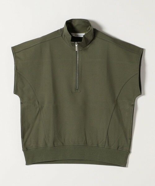 SHIPS / シップス Tシャツ | quaranciel:〈洗濯機可能〉ライト ポンチ ハーフジップ フレンチスリーブ TEE | 詳細28